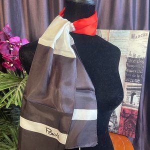 Designer, Vintage Gino Paoli Oblong Scarf